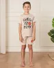 Boys Beige Printed Pyjama Set (2 Piece) sold by Redtag