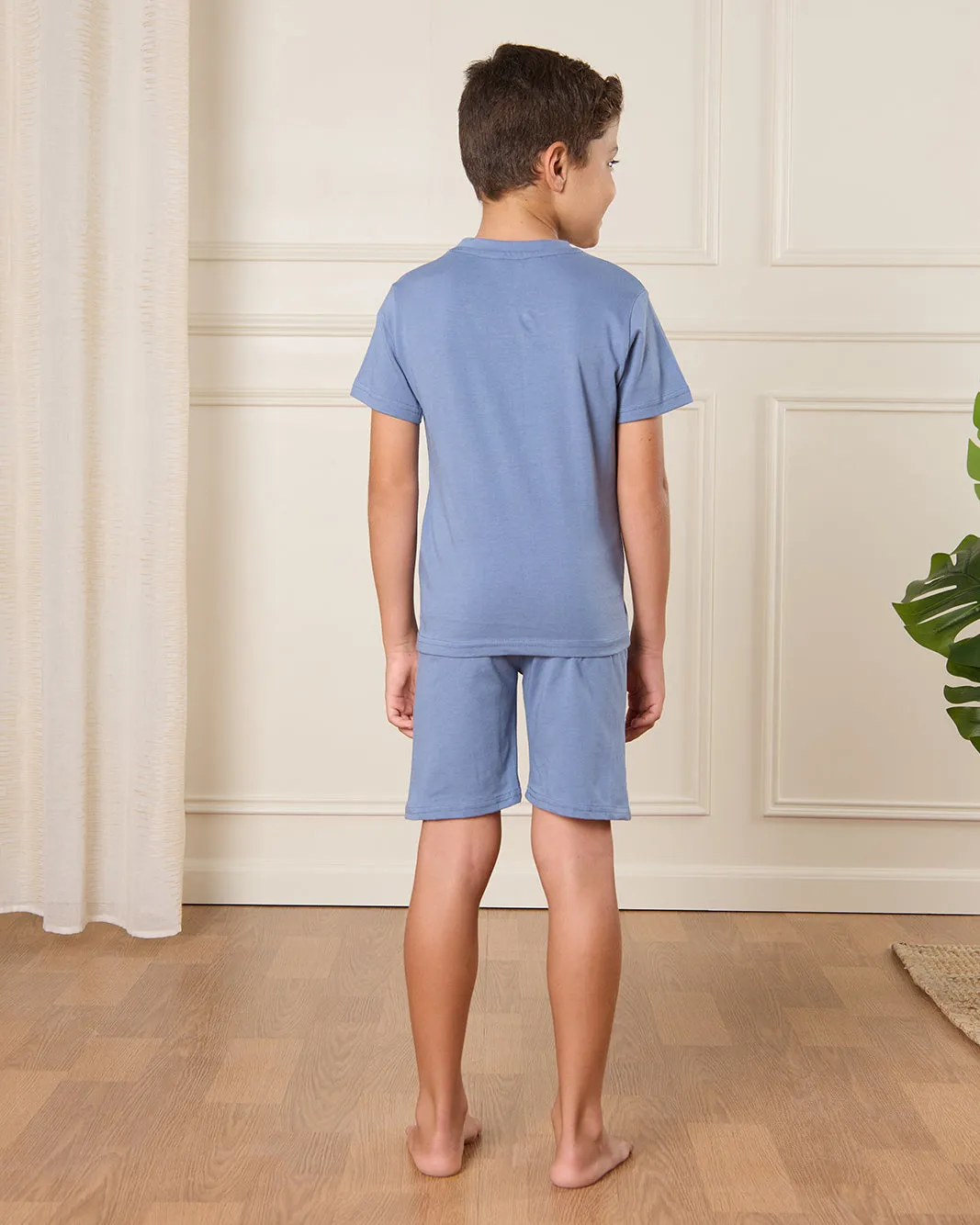 Boys Blue Printed Pyjama Set (2 Piece) sold by Redtag product image thumbnail 4