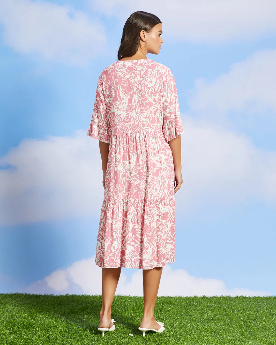 Women Pink Printed Casual Dress sold by Redtag product image thumbnail 3