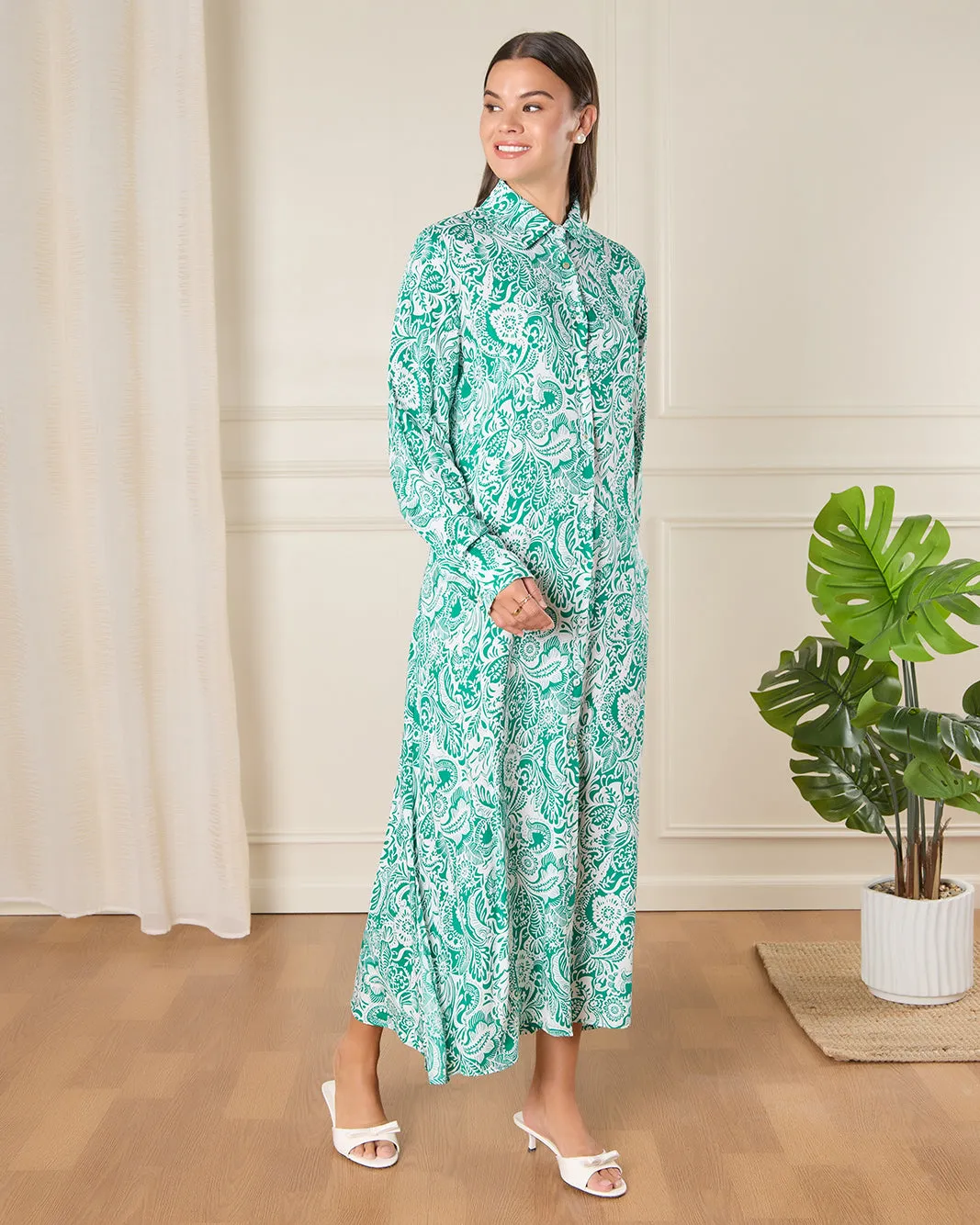 Women Green Printed Casual Dress sold by Redtag product image thumbnail 4