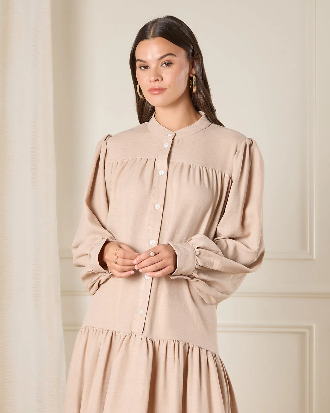 Women Beige Maxi Dress sold by Redtag product image thumbnail 2