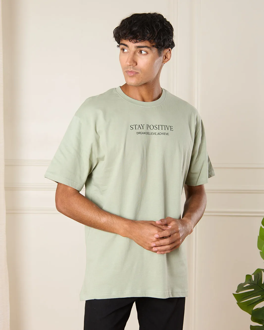 Men Green Basic T-shirt sold by Redtag