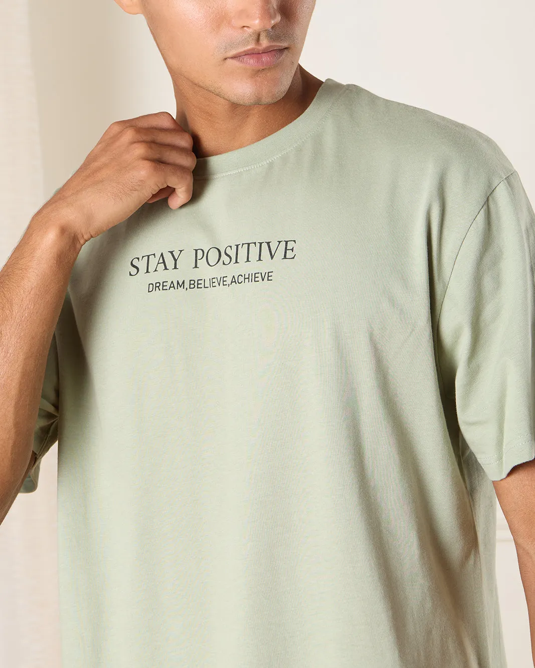 Men Green Basic T-shirt sold by Redtag product image thumbnail 4