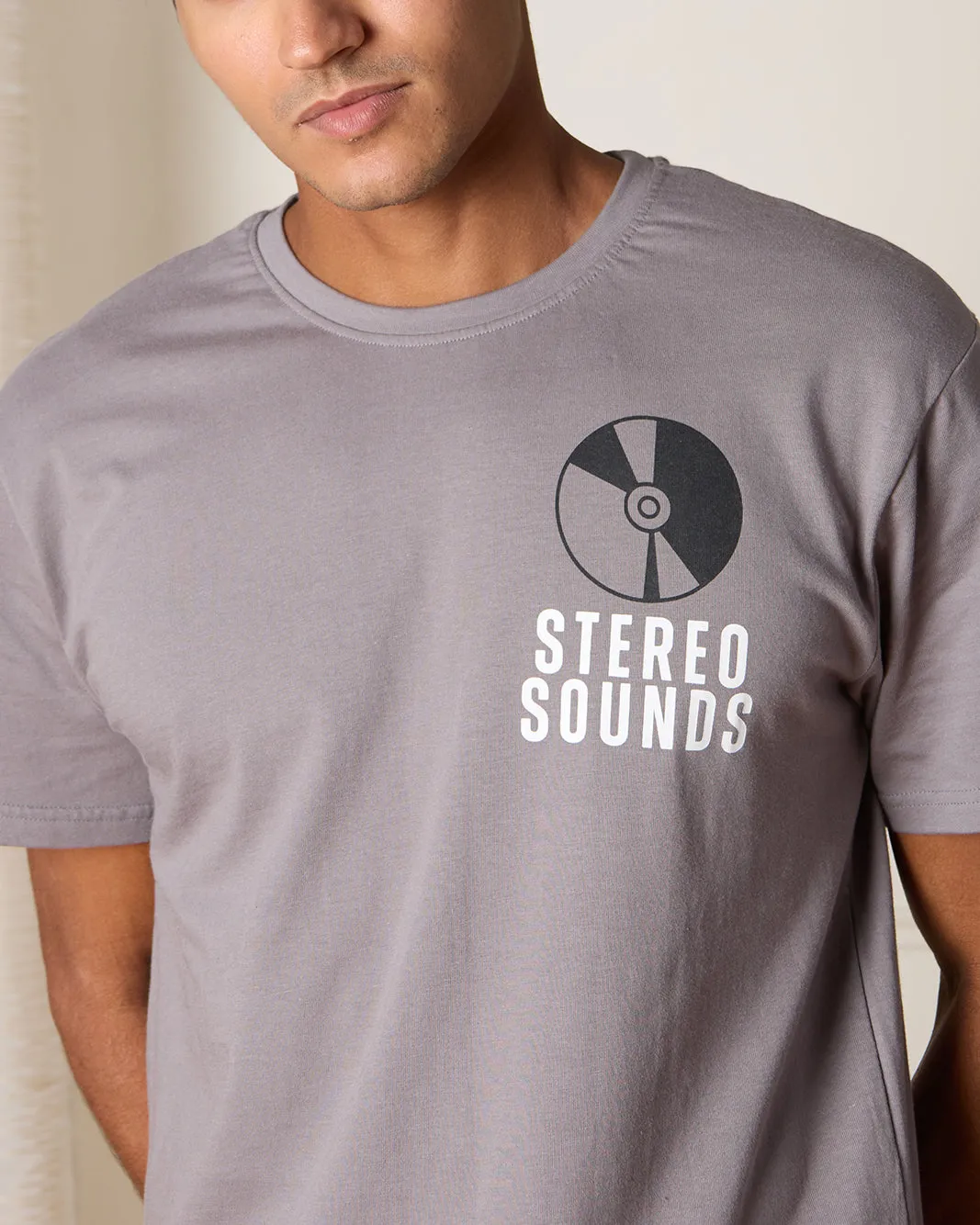 Men Grey Basic T-shirt sold by Redtag product image thumbnail 4