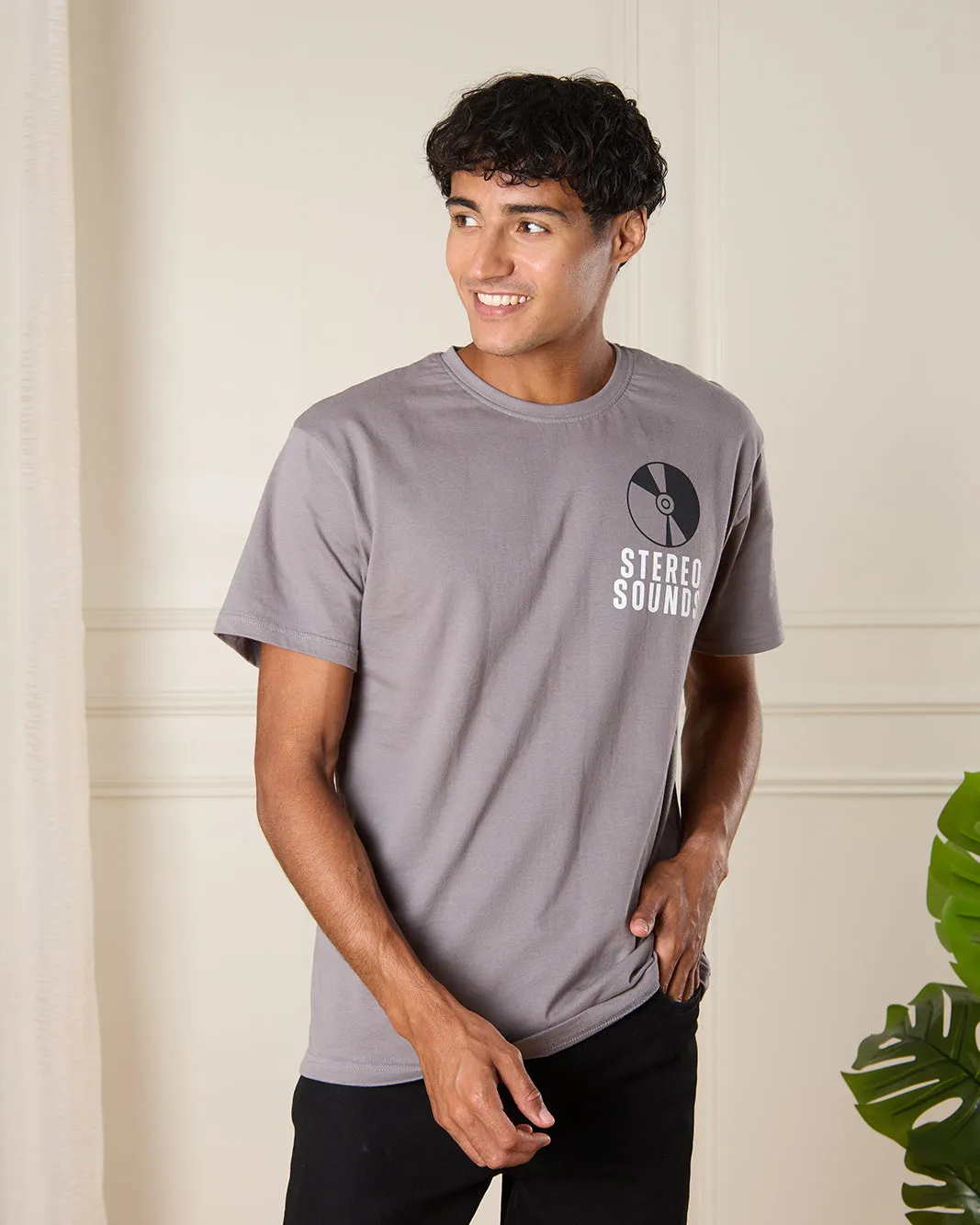 Men Grey Basic T-shirt sold by Redtag