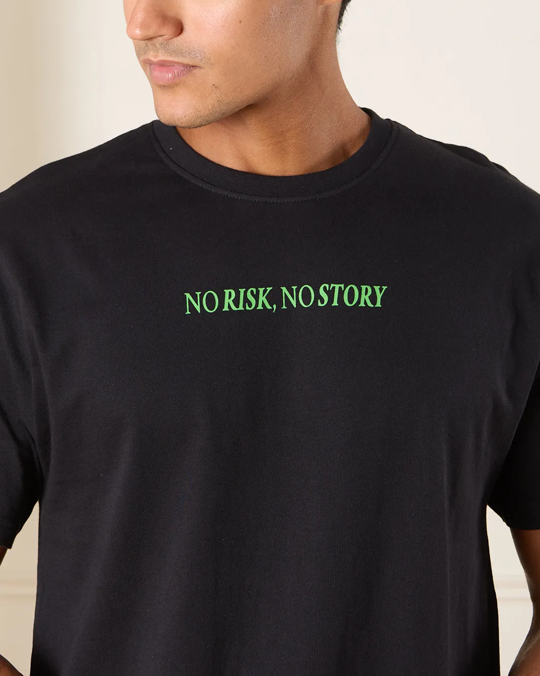 Men Black Basic T-shirt sold by Redtag product image thumbnail 4