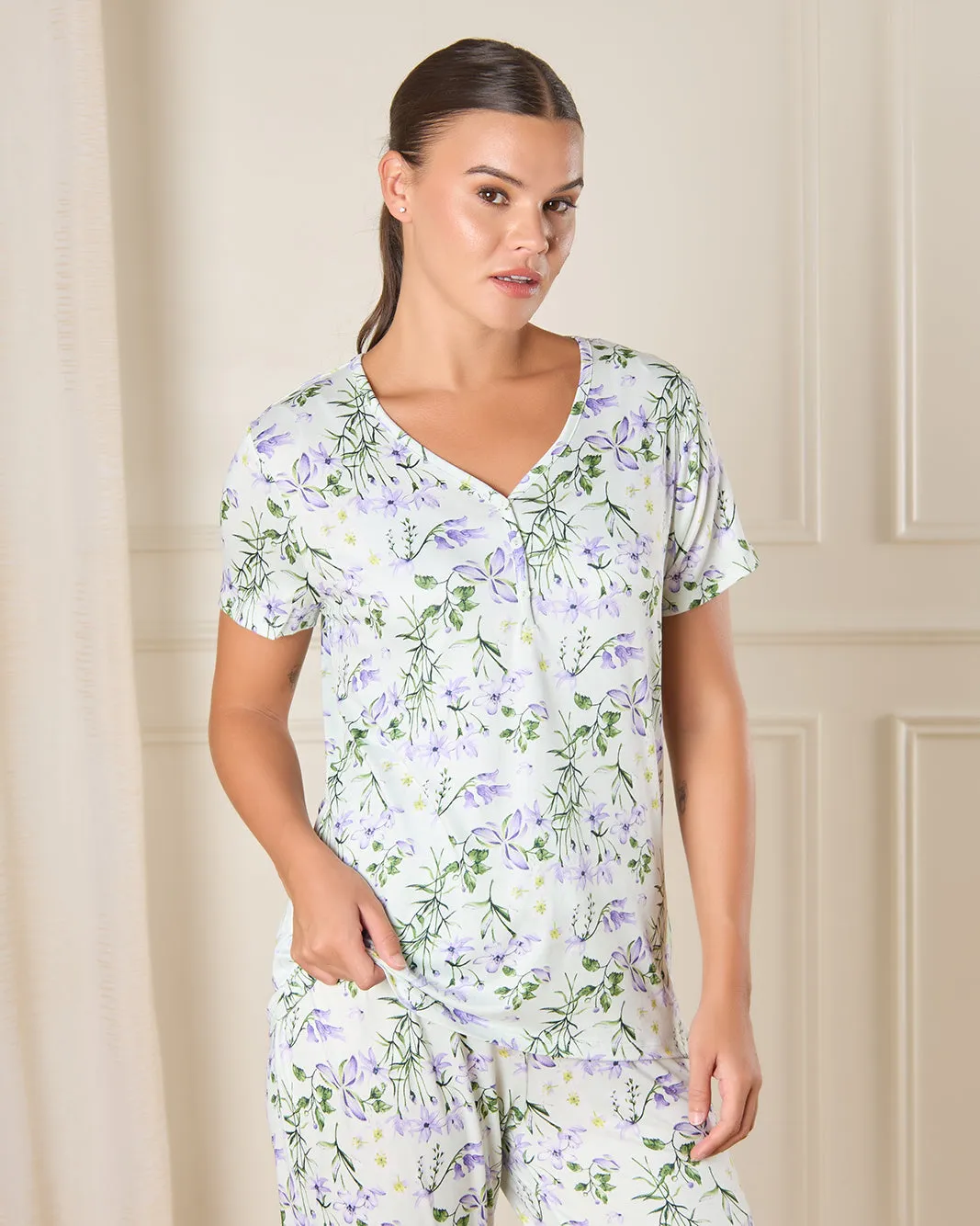 Women White Printed Pajama Set (2 Piece) sold by Redtag product image thumbnail 2