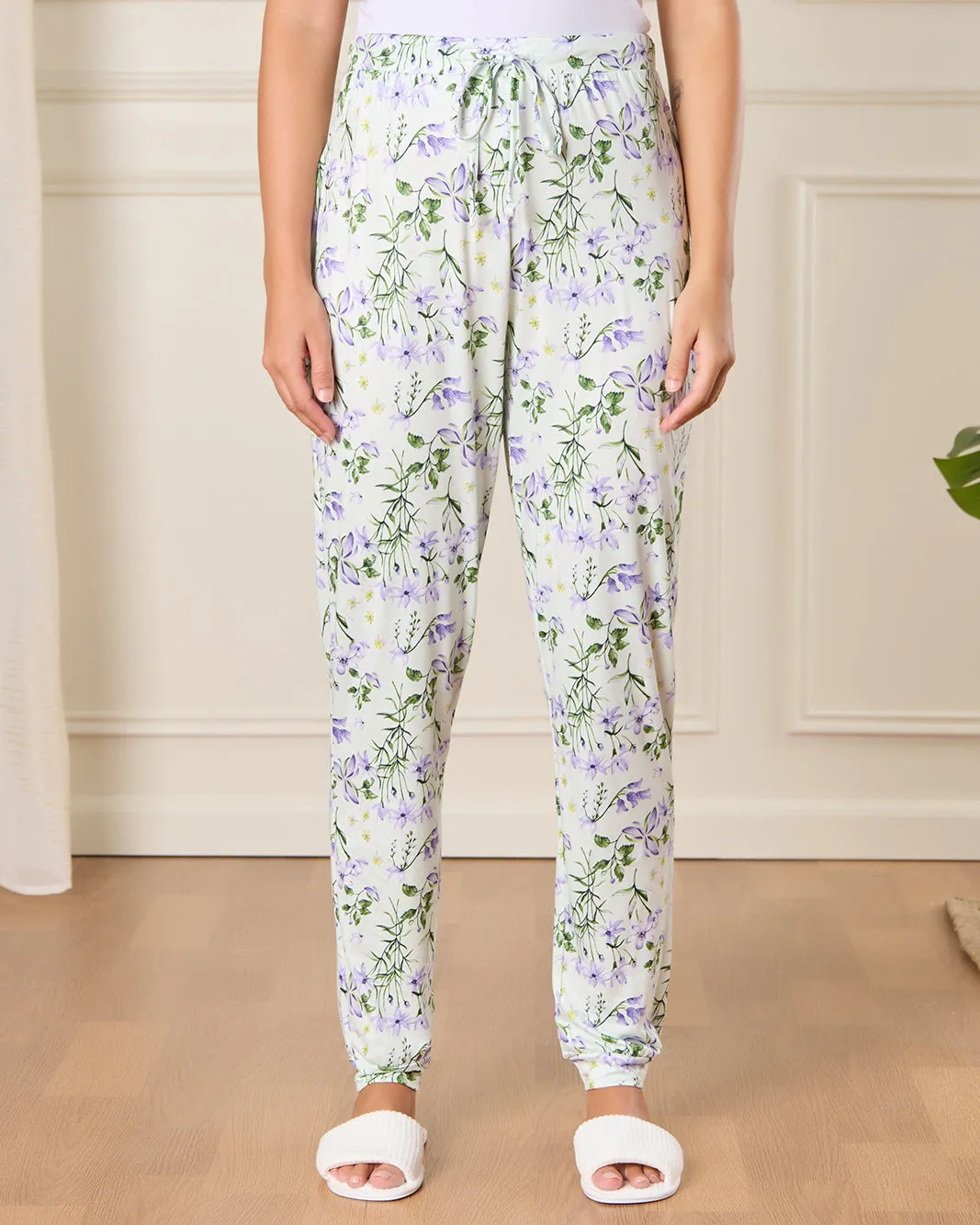 Women White Printed Pajama Set (2 Piece) sold by Redtag product image thumbnail 3