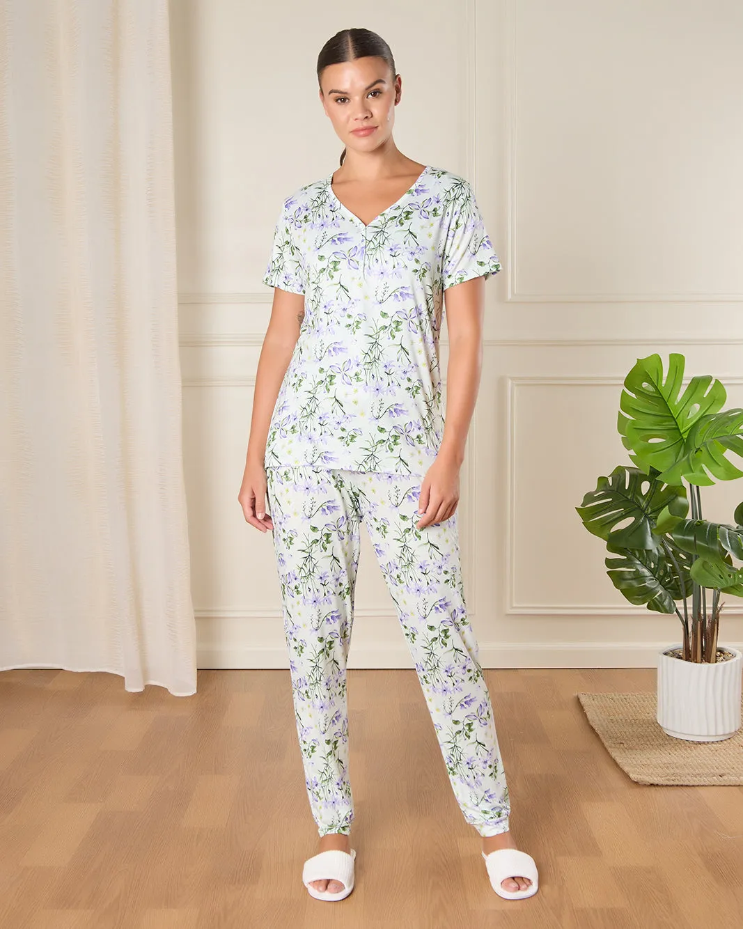Women White Printed Pajama Set (2 Piece) sold by Redtag
