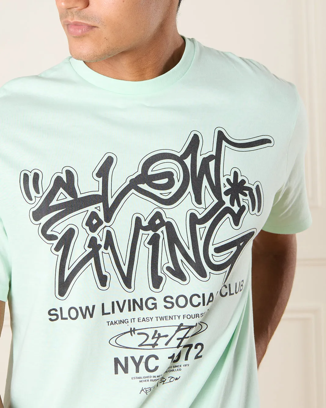 Men Grey Printed T-Shirt sold by Redtag product image thumbnail 4