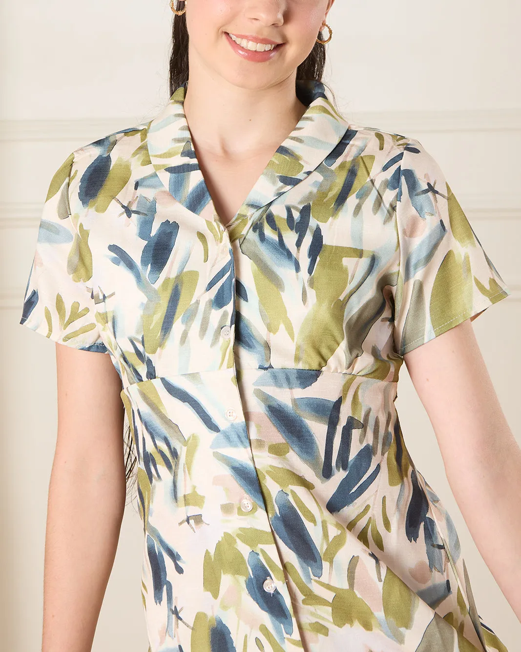 Senior Girls White Printed Casual Dress sold by Redtag product image thumbnail 4