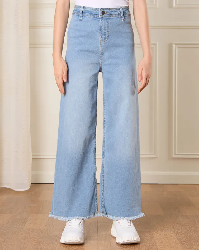 Senior Girls Blue Marine Jeans sold by Redtag