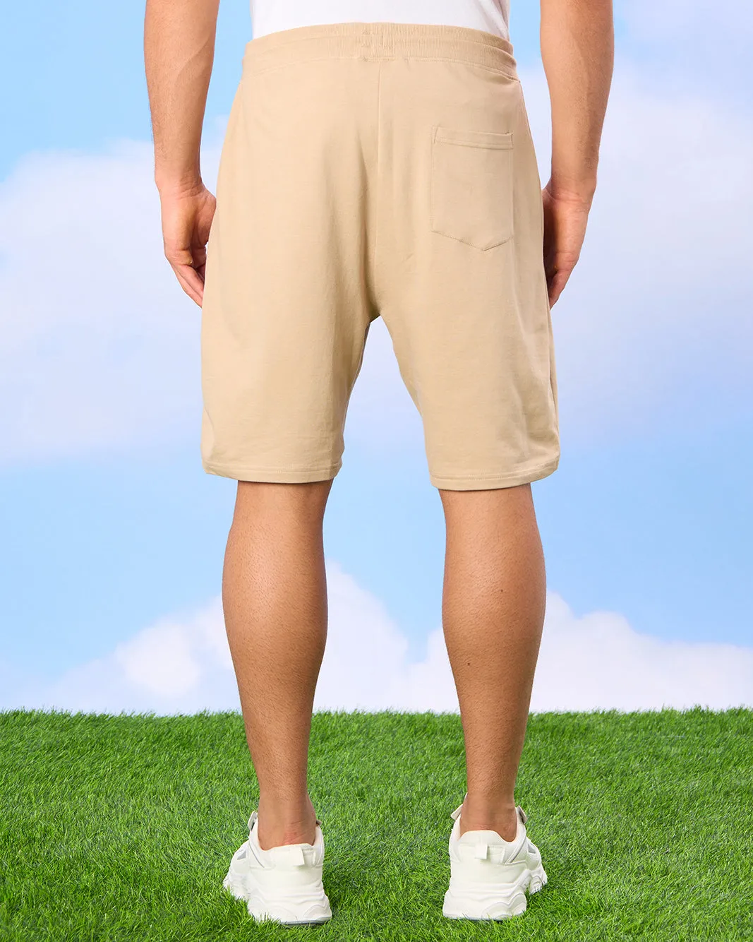 Men Beige Active Shorts sold by Redtag product image thumbnail 3
