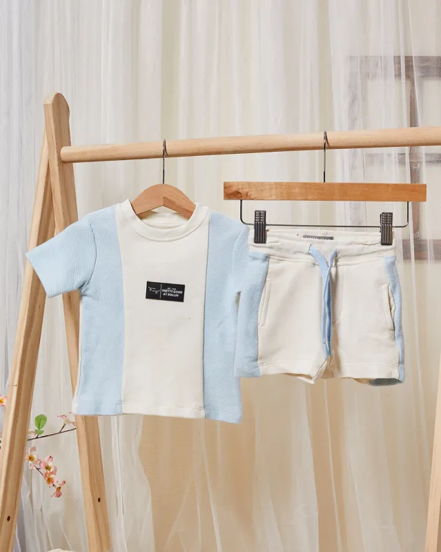 Infant Boys White And Blue T-Shirt & Shorts Set (2 Piece) sold by Redtag