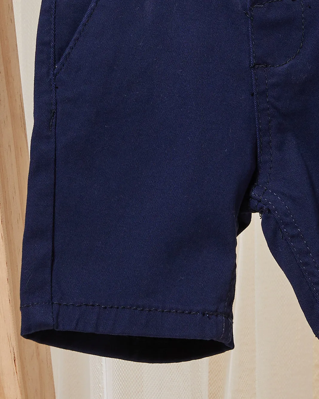 Infant Boys Navy Chino Shorts sold by Redtag product image thumbnail 3