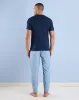 Men Navy And Blue Solid Pyjama Set (2 Piece) sold by Redtag