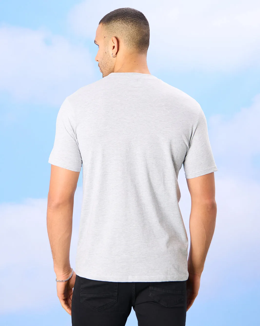 Men Grey Graphic T-Shirt sold by Redtag product image thumbnail 3