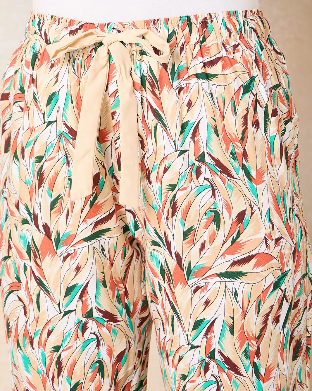 Women Beige Printed Basic Pajama Bottom sold by Redtag product image thumbnail 4