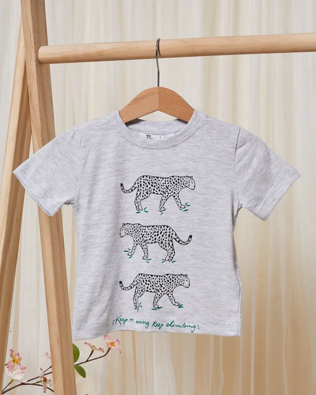 Infant Boys Grey Printed T-Shirt sold by Redtag