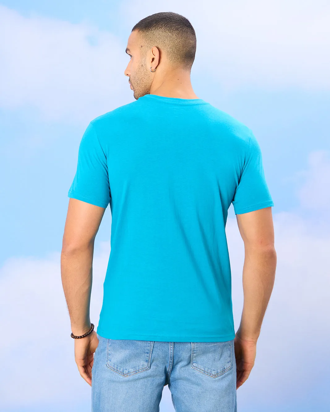 Men Blue Today Is The Day Print T-Shirt sold by Redtag product image thumbnail 3