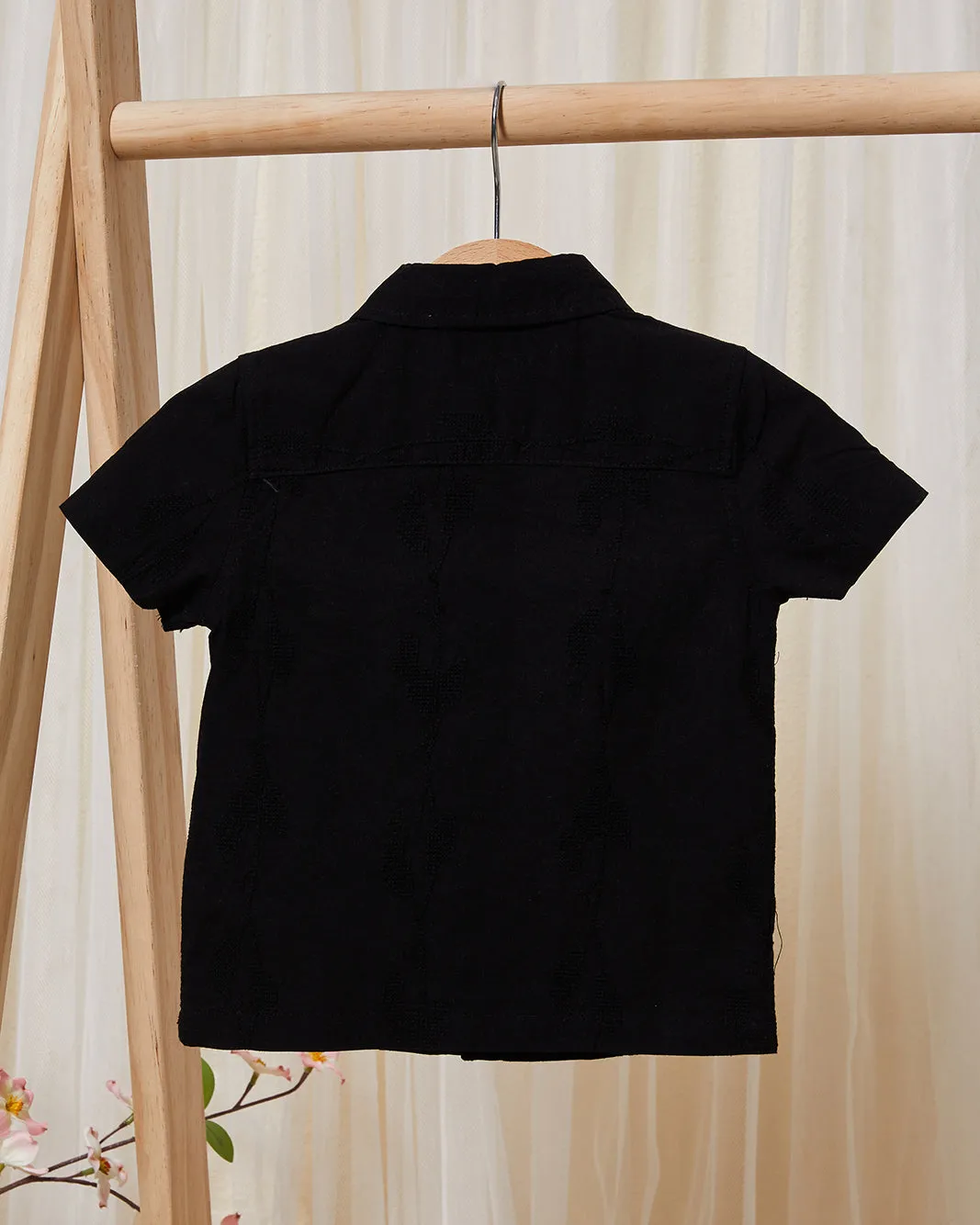 Infant Boys Black Collared Casual Shirt sold by Redtag product image thumbnail 4