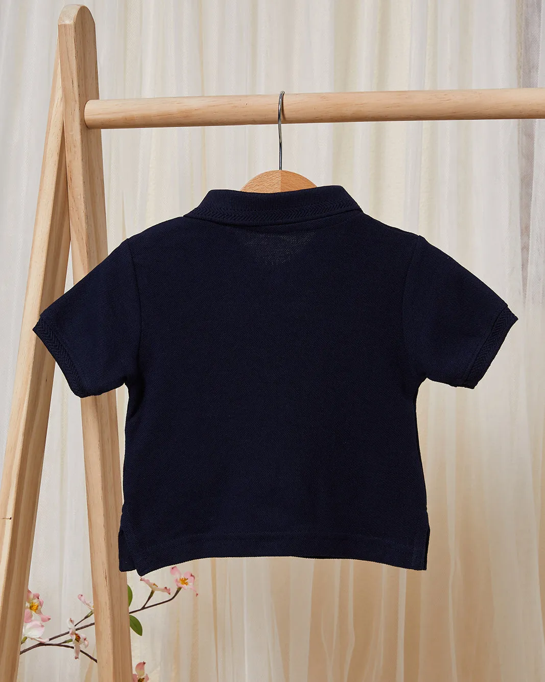 Infant Boys Navy Polo Shirt sold by Redtag product image thumbnail 3