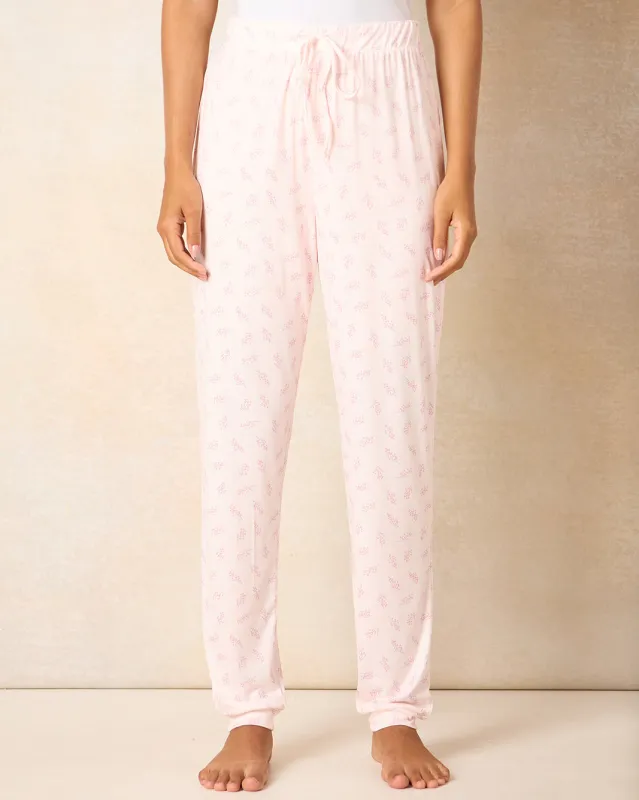 Woman Pink Printed Pyjama Bottom sold by Redtag