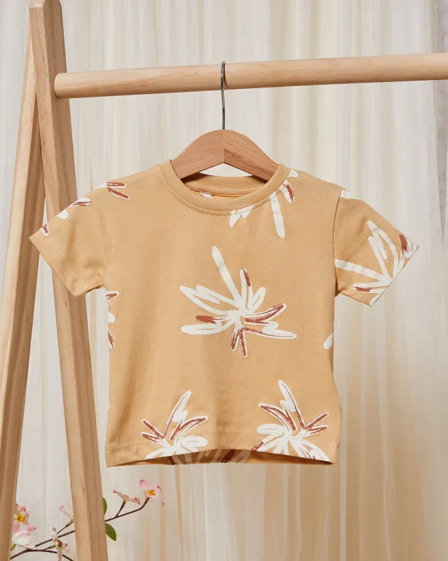 Infant Boys Printed Leaves Print T-Shirt sold by Redtag