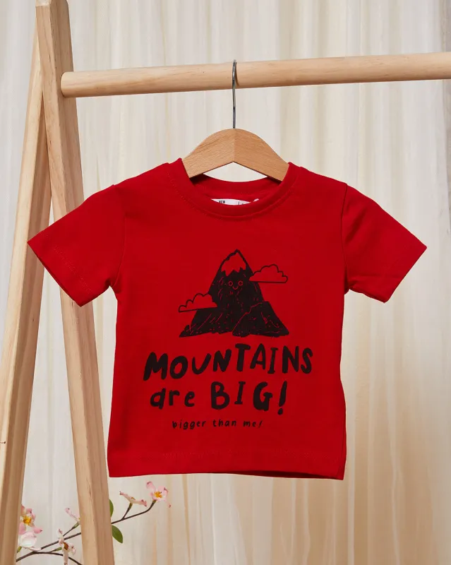 Infant Boys Red Mountain Print T-Shirt sold by Redtag