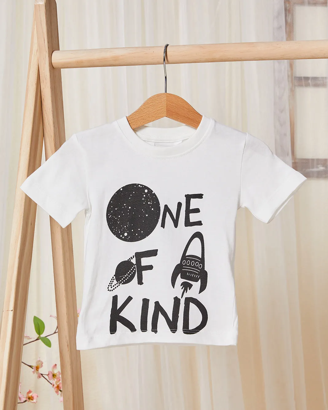 Infant Boys White One of Kind Print T-Shirt sold by Redtag