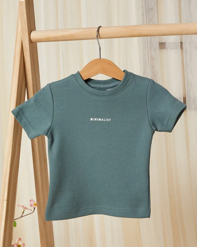Infant Boys Green Minimalist T-Shirt sold by Redtag