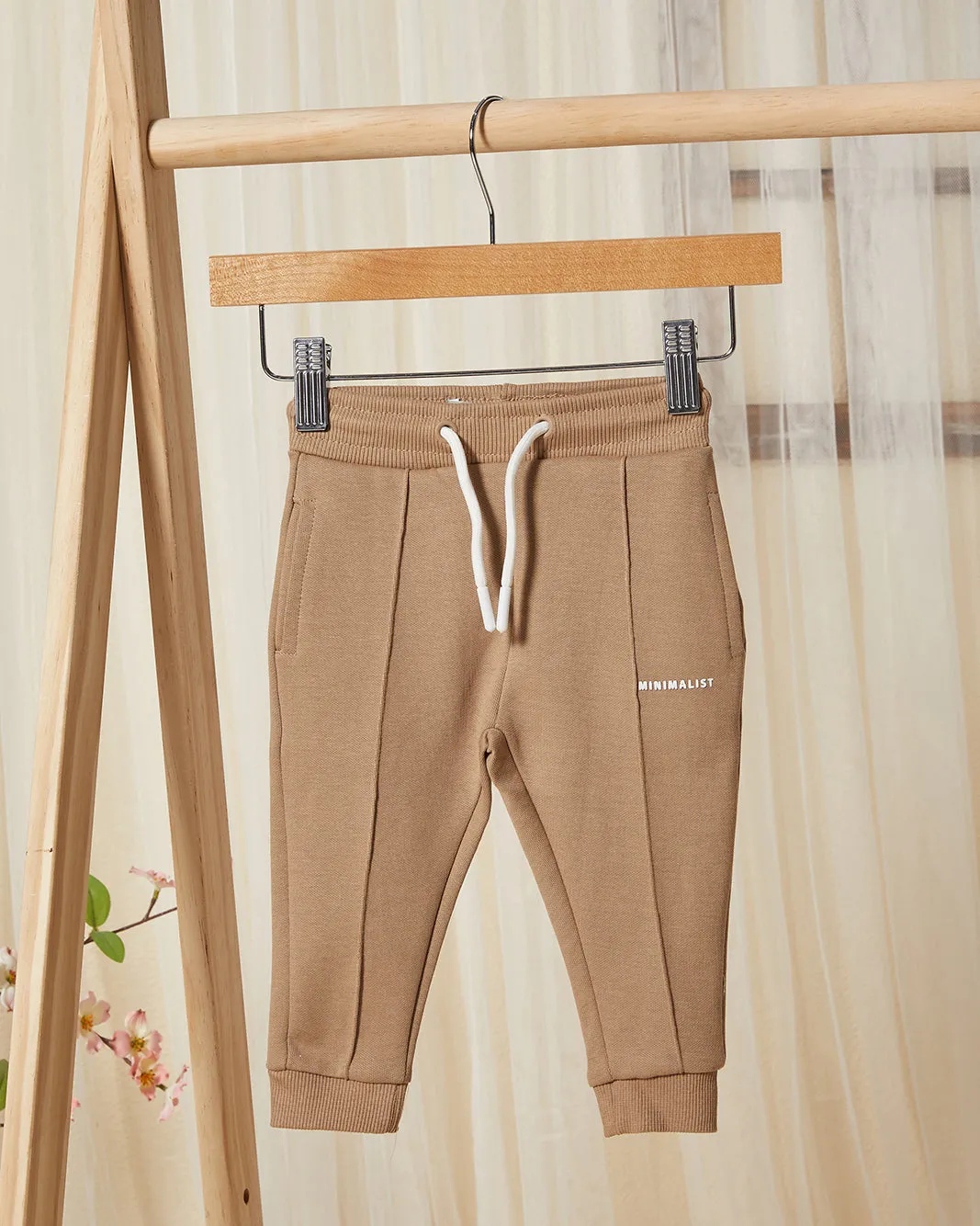 Infant Boys Brown Minimalist Track Pants sold by Redtag