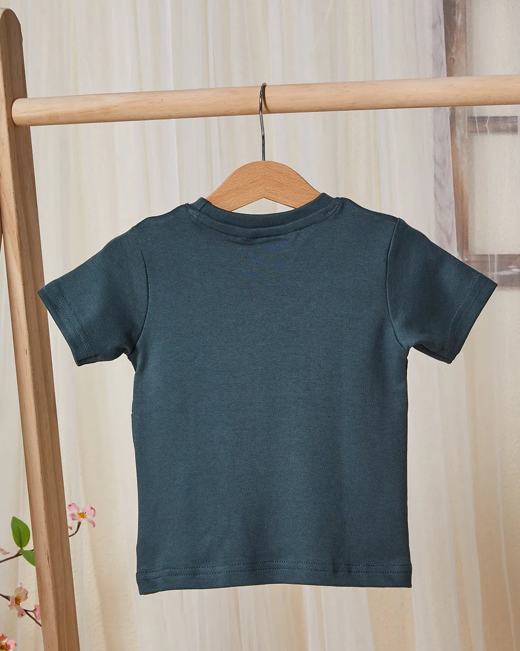 Infant Boys Green Jacquard T-Shirt sold by Redtag product image thumbnail 3