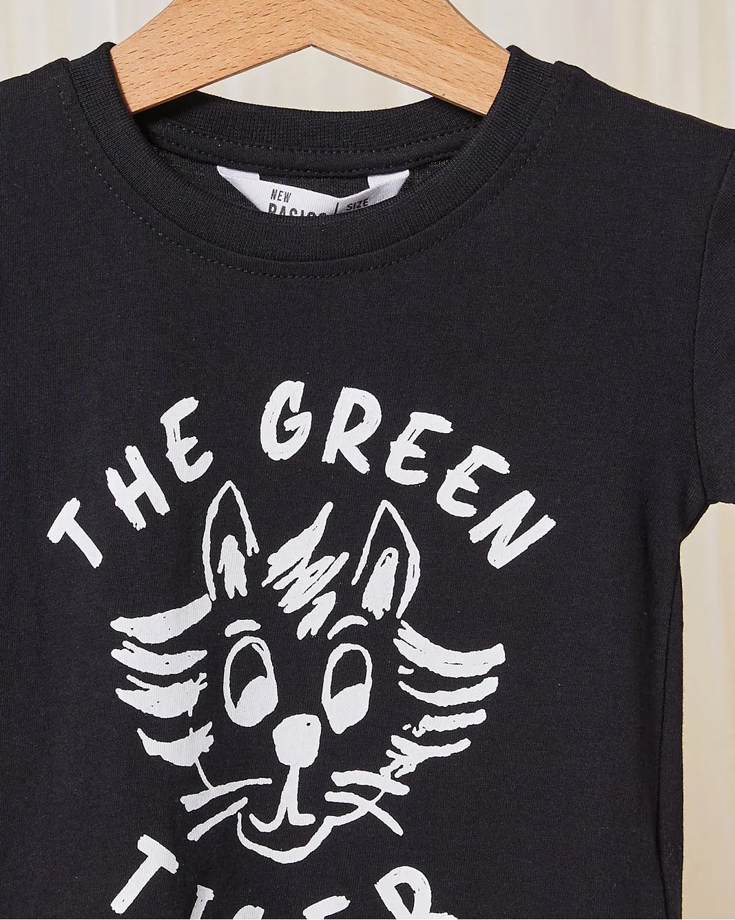 Infant Boys Black Printed T-Shirt sold by Redtag product image thumbnail 2