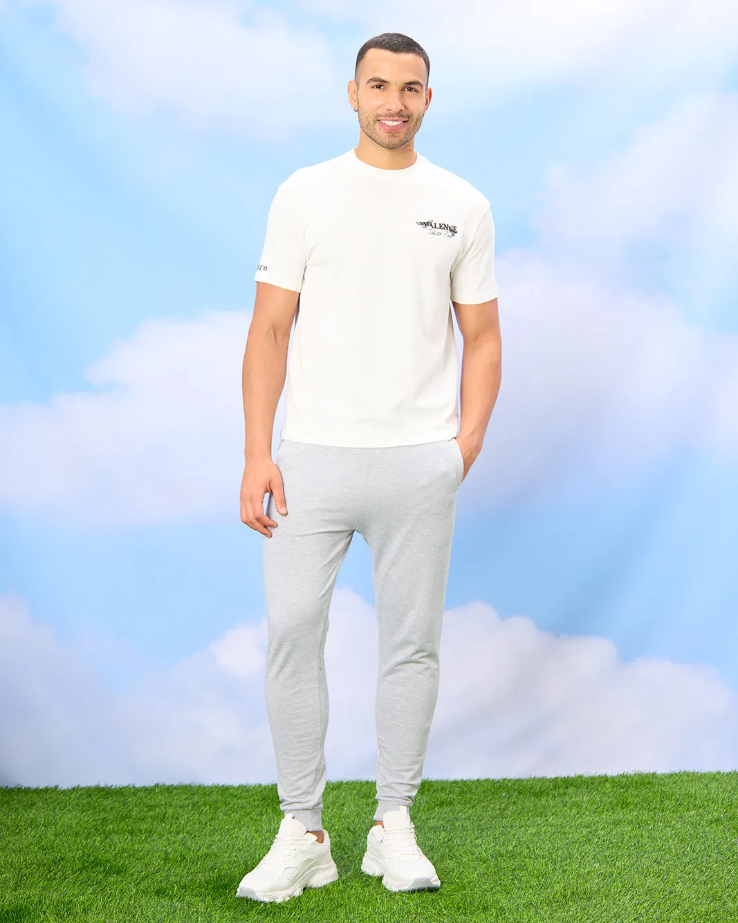 Men Grey Plain Active Pants sold by Redtag product image thumbnail 2