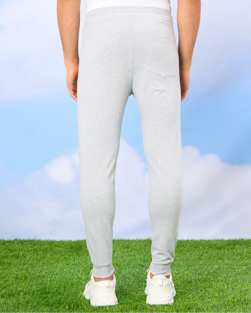 Men Grey Plain Active Pants sold by Redtag product image thumbnail 3