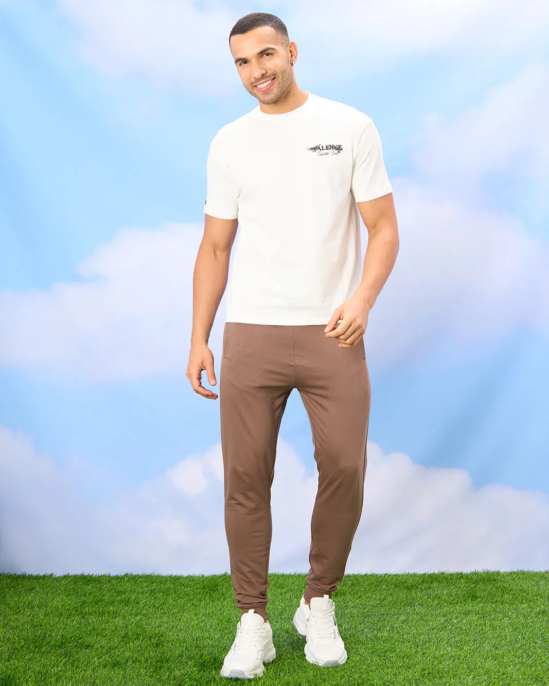 Men Brown Plain Active Pants sold by Redtag product image thumbnail 2