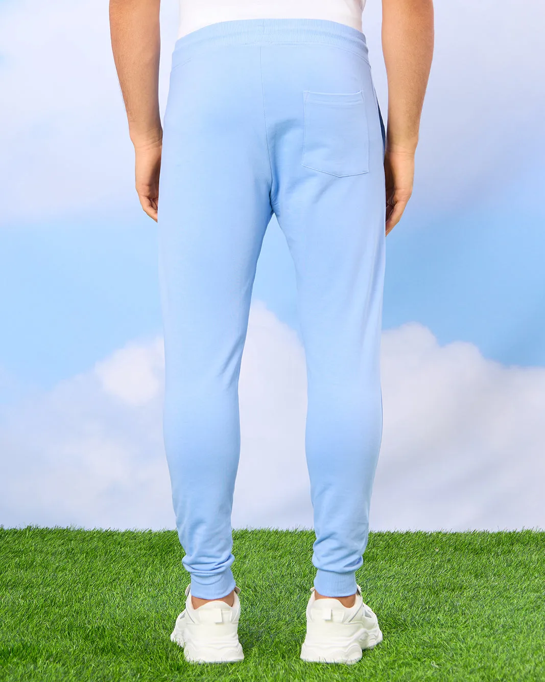 Men Blue Plain Active Pants sold by Redtag product image thumbnail 3