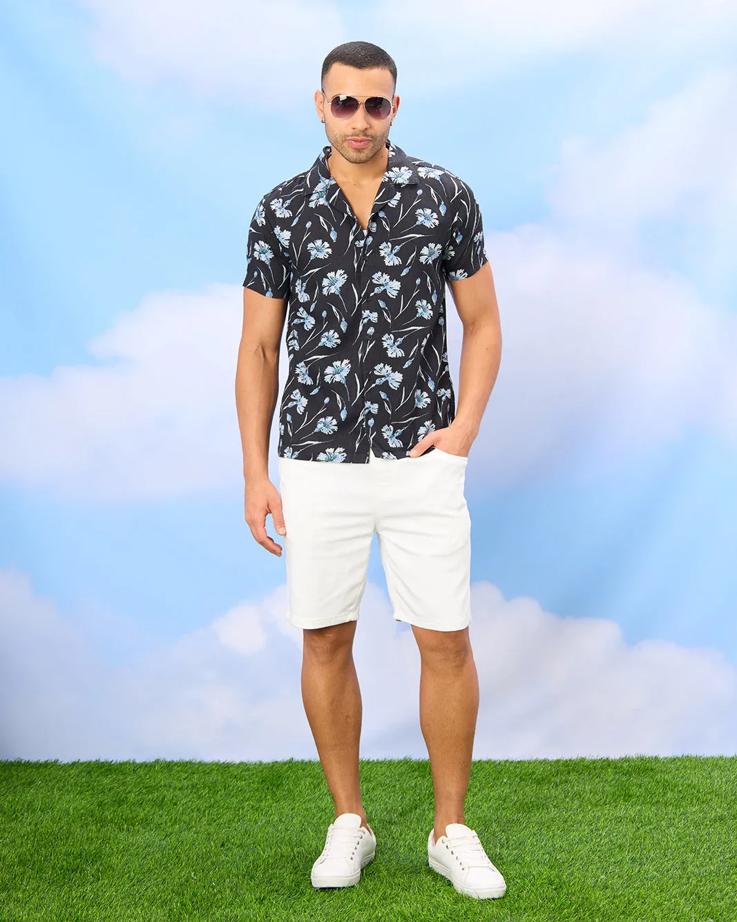 Men Black Printed Casual Shirt sold by Redtag product image thumbnail 2