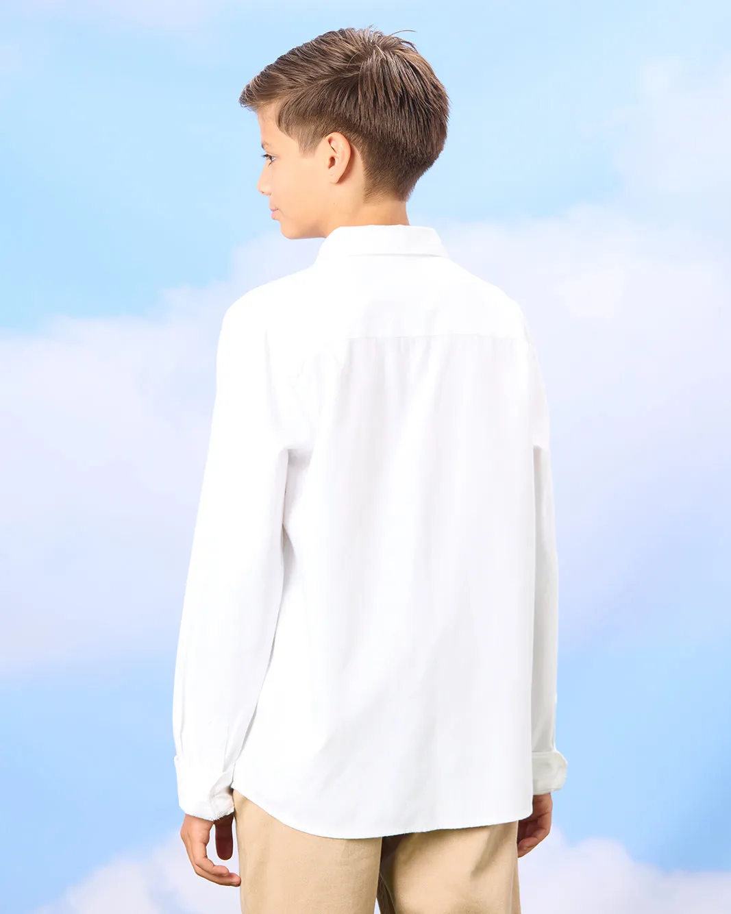 Senior Boys White Oxford Shirt sold by Redtag product image thumbnail 3