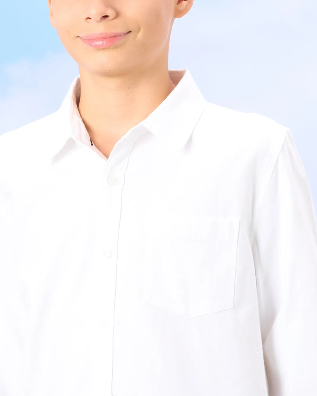 Senior Boys White Oxford Shirt sold by Redtag product image thumbnail 4