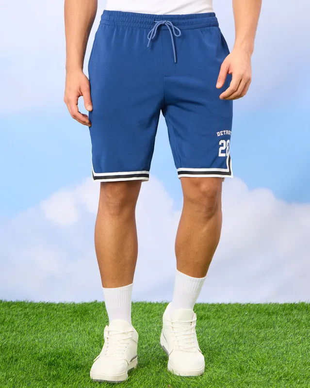 Men Blue Active Shorts sold by Redtag