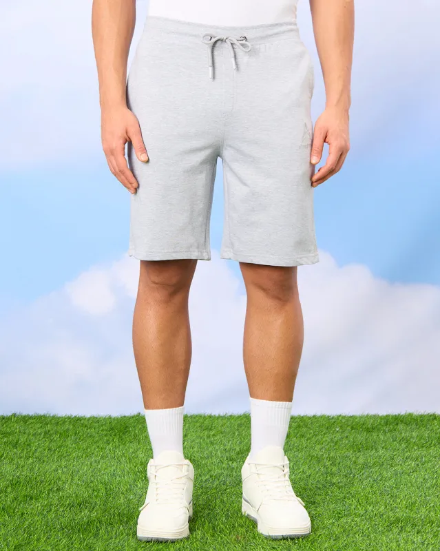 Men Grey Solid Active Shorts sold by Redtag