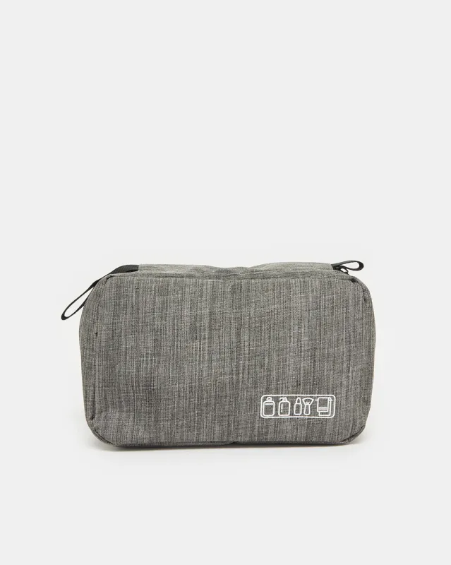 Men Grey Toiletry Bag sold by Redtag