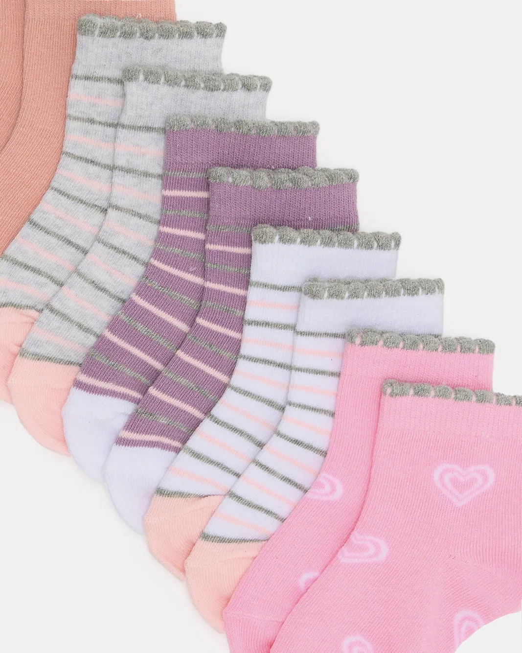 Infant Girls Assorted Ankle Length Socks (Pack Of 5) sold by Redtag product image thumbnail 2