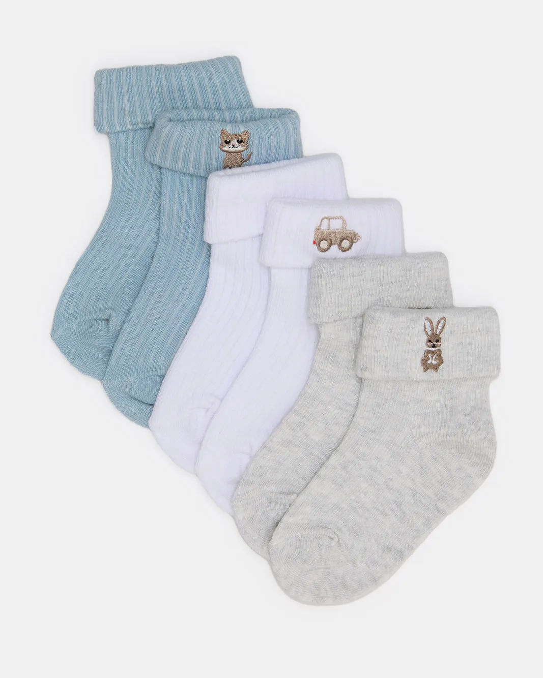 Infant Boys Assorted Print Ankle Length Socks (3 Pairs) sold by Redtag product image thumbnail 4
