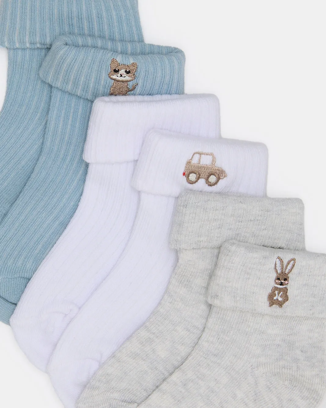 Infant Boys Assorted Print Ankle Length Socks (3 Pairs) sold by Redtag product image thumbnail 3