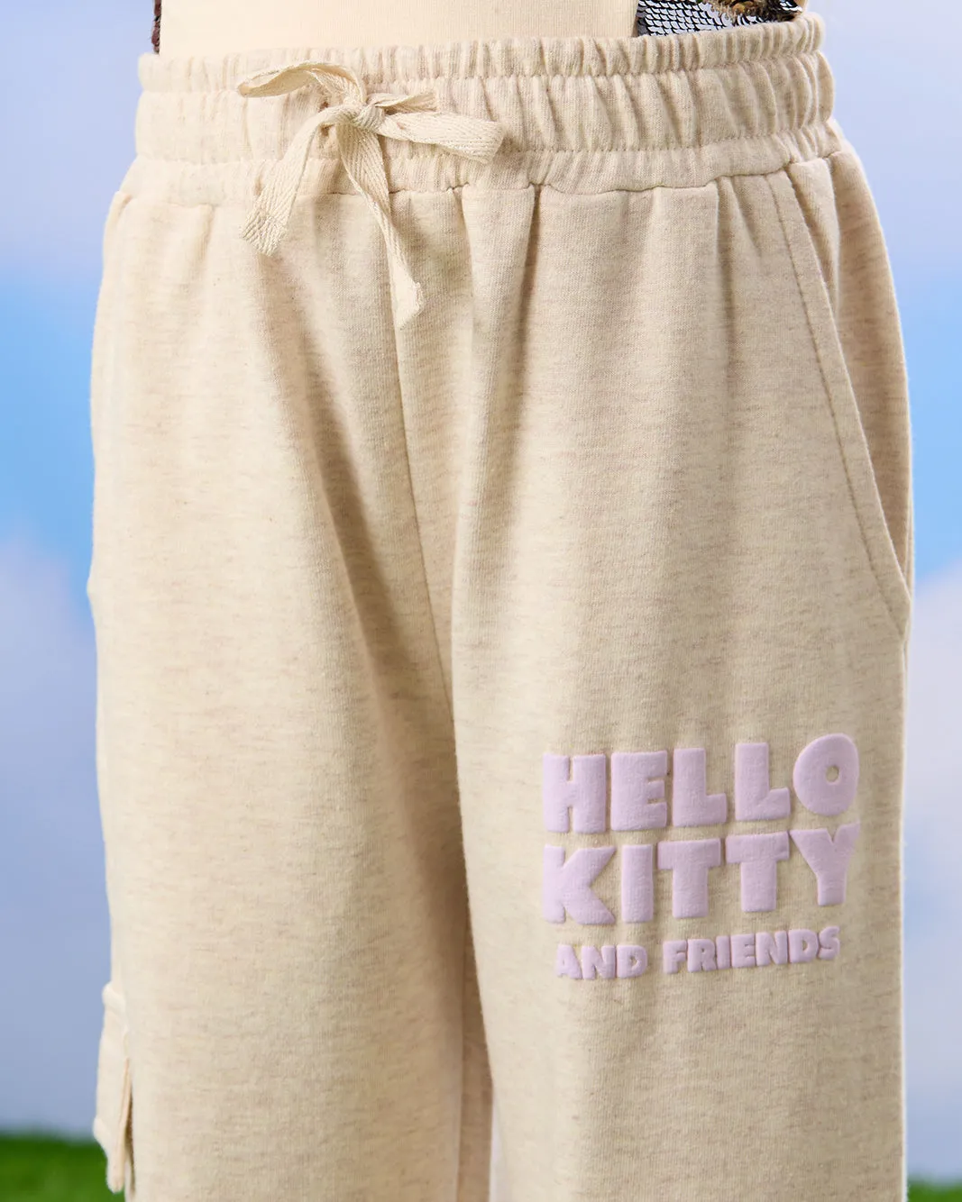 Girls Grey Hello Kitty Embellishment Active Tracks Pants sold by Redtag product image thumbnail 4