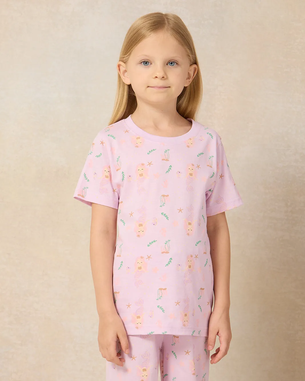 Girls Lilac Mermaid Printed Pyjama Set (2 Piece) sold by Redtag product image thumbnail 2