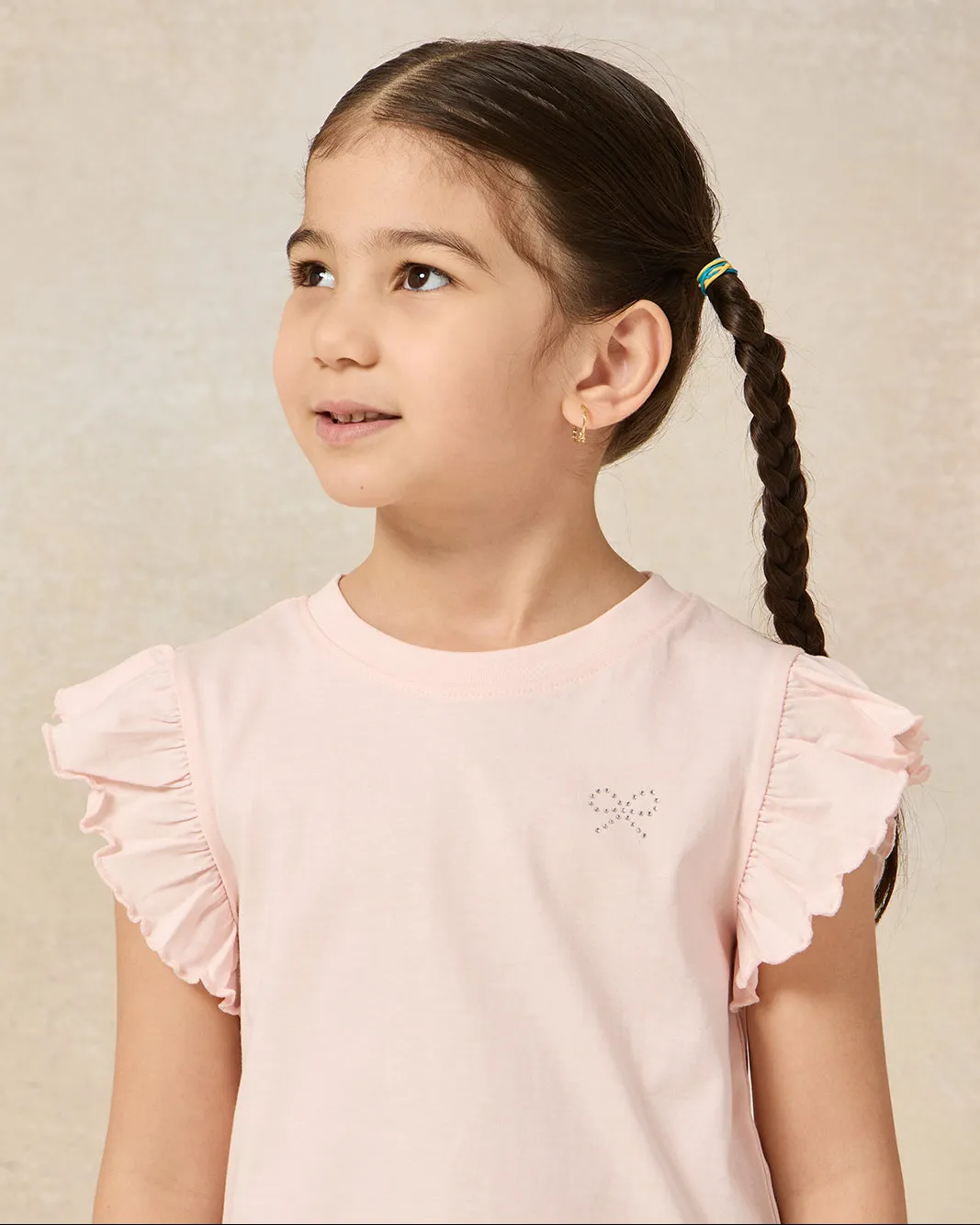 Girls Pink And White T-shirt Set (2 Pieces) sold by Redtag product image thumbnail 4